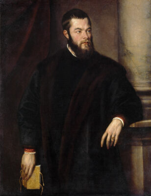 Portrait of Benedetto Varchi painted by Titian circa 1540