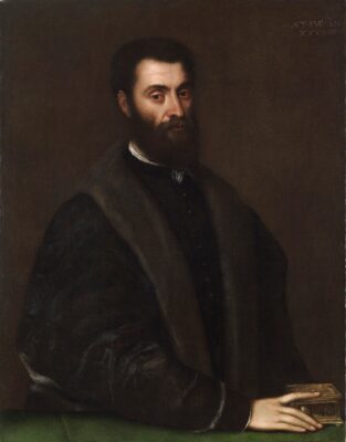 Portrait of Sperone Speroni painted by Titian in 1544