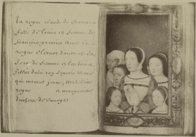 Group portrait of Renée of France with her sister and nieces
