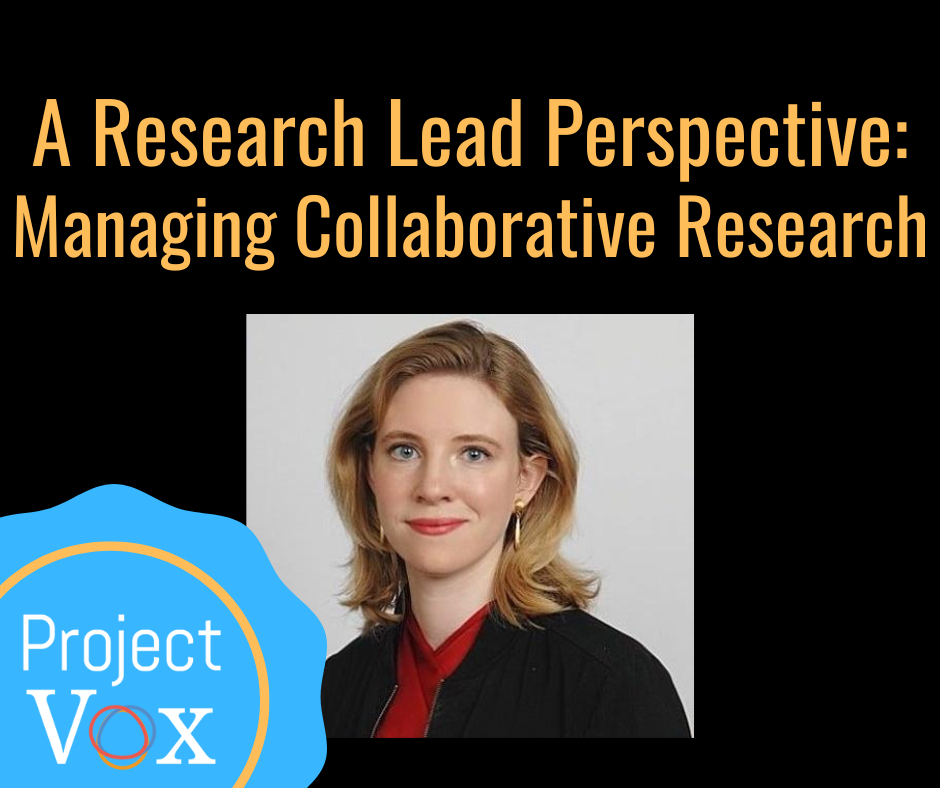 A Research Lead Perspective: Managing Collaborative Research