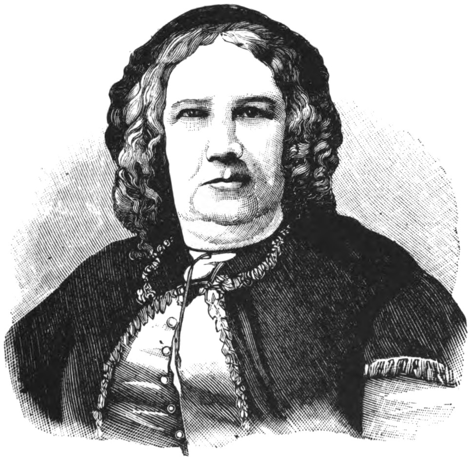 Engraved bust portrait of Floresta.