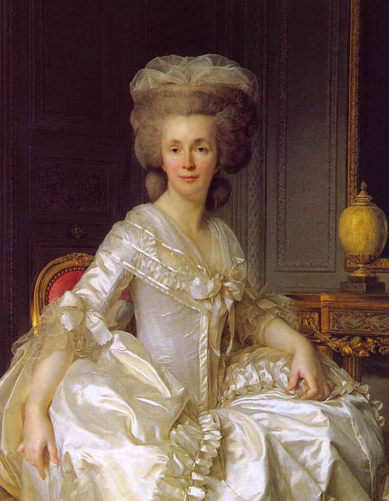 An oil portrait of Jacques Necker, mother of Germaine de Staël.