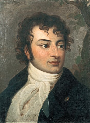 Portrait of a young August Wilhelm Schlegel.